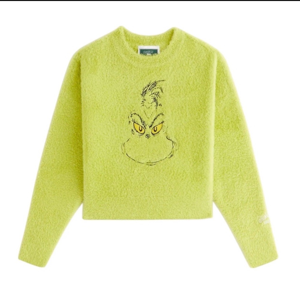 Kith Lime Green Grinch Kids Sweater